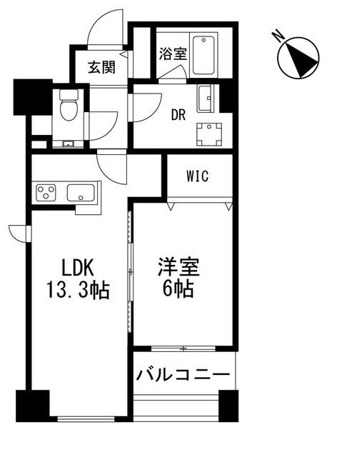 ASMACI MAISON浦安(1LDK/5階)の間取り写真