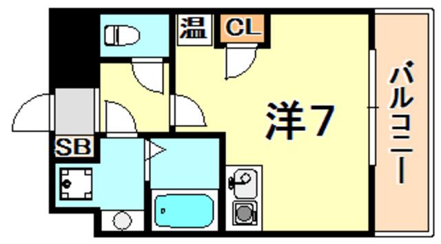 アロハマリーナ(ワンルーム/4階)の間取り写真