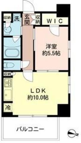 MFPRコート木場公園(1LDK/4階)の間取り写真