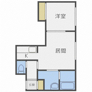 セレーネ(1LDK/3階)の間取り写真