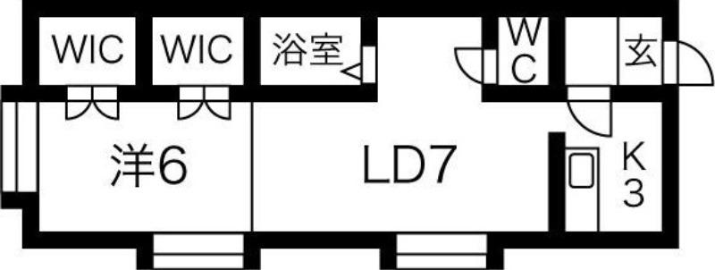 プラザN12(1LDK/2階)の間取り写真
