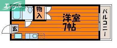 エトワール21 I(1K/3階)の間取り写真