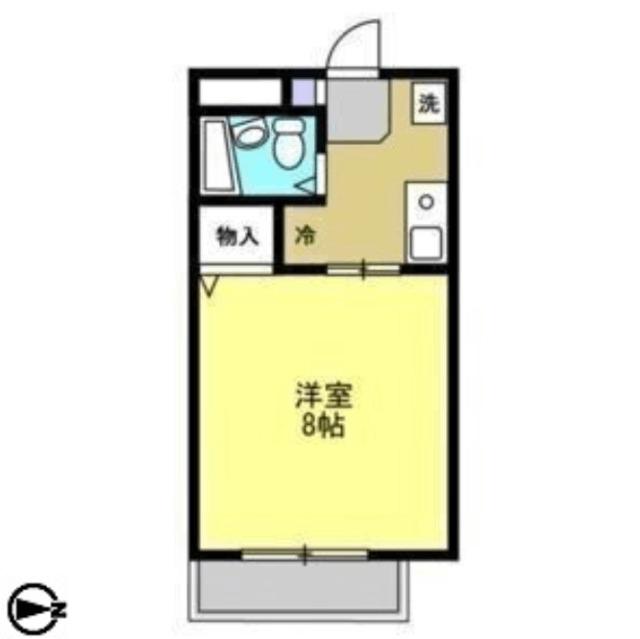 パレス神明町(1K/3階)の間取り写真