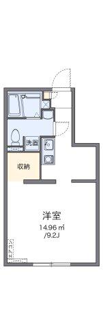 アルク上石川(ワンルーム/2階)の間取り写真