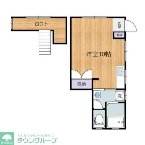 サニネス阿佐ヶ谷(ワンルーム/2階)の間取り写真