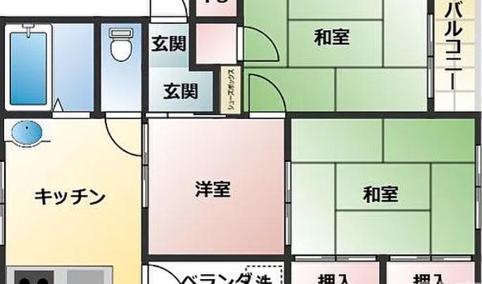 文京マンション(3DK/3階)の間取り写真