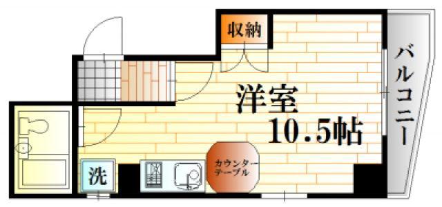 Y`Z B.L.D緑井(ワンルーム/3階)の間取り写真
