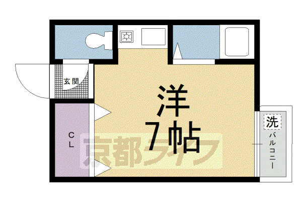 コットンハウス95(1K/5階)の間取り写真
