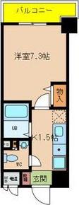 エイチ・ツー・オー東住吉I番館(1K/6階)の間取り写真