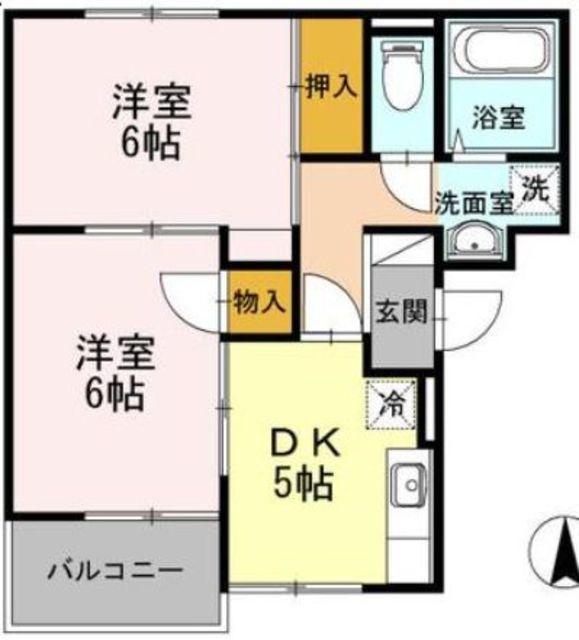 STコート(2K/3階)の間取り写真