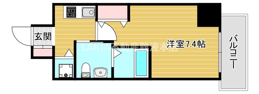 CITY LUX NAMBA(1K/10階)の間取り写真