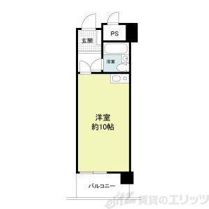 ミストラル川園(ワンルーム/5階)の間取り写真