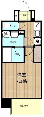 ララプレイス梅田東シエスタ(1K/10階)の間取り写真