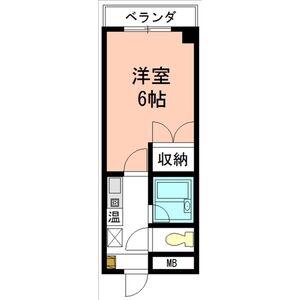 ドミトリ518(1K/4階)の間取り写真