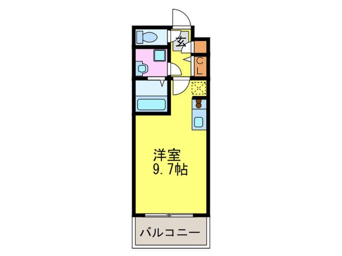 エクセレンシア天神(ワンルーム/11階)の間取り写真