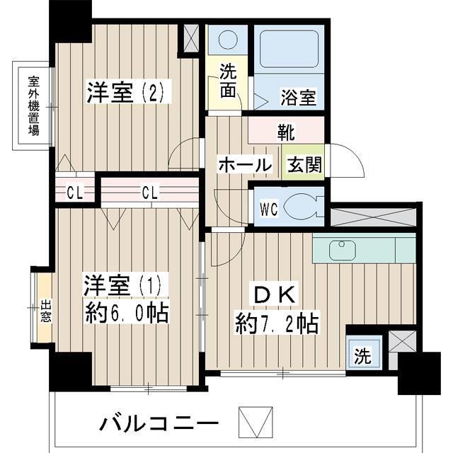 ESPOIR.S(2DK/3階)の間取り写真