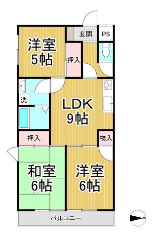 コーディアルグラン(3LDK/1階)の間取り写真