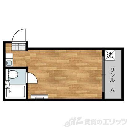 ベストレジデンス上新庄(ワンルーム/5階)の間取り写真