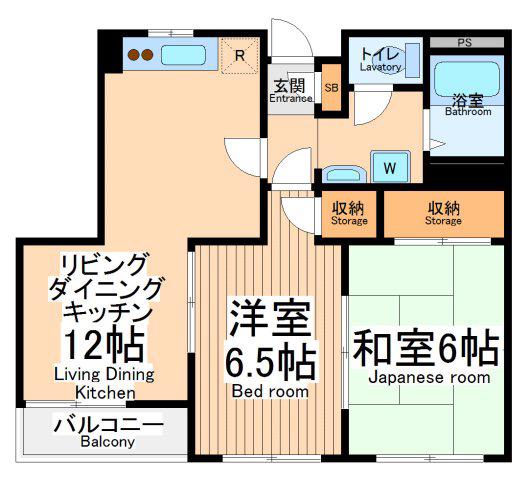 アピアⅡ(2LDK/2階)の間取り写真