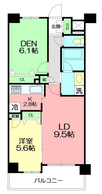 A-HOUSE茅ヶ崎(1SLDK/6階)の間取り写真