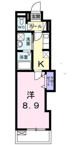 リヴィエールプラス(1K/7階)の間取り写真