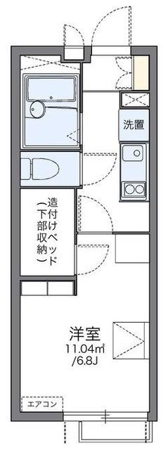 レオパレスグレース クレストI(1K/2階)の間取り写真