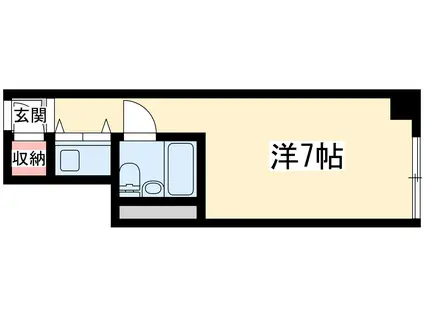 新大阪ビジネス第2ニッケンマンション(ワンルーム/7階)の間取り写真