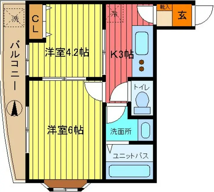 エーデルブルーメNo.10 4階階 間取り