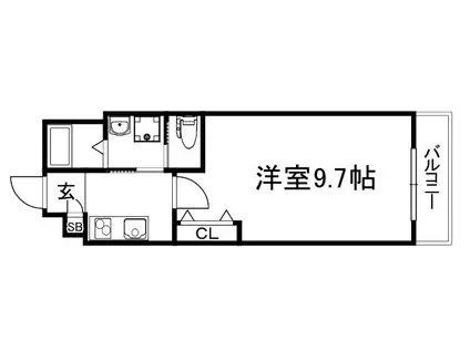 CONOIE太秦(1K/4階)の間取り写真