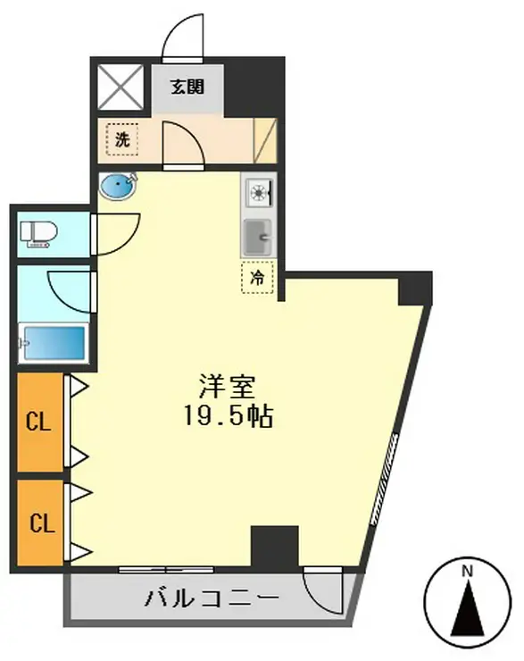 丸昌西マンション 7階階 間取り