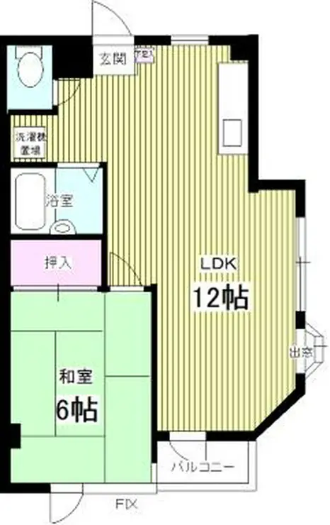 シャンポール稔台 3階階 間取り