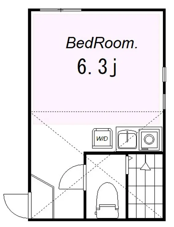 ユナイト殿町フェルナンデス 1階階 間取り