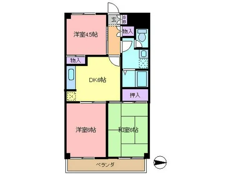 キャプテン塚田 3階階 間取り