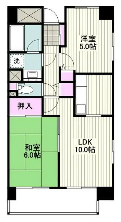 フレスコ川崎 4階階 間取り