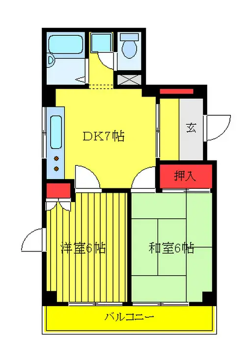 レジデンスM・I 6階階 間取り