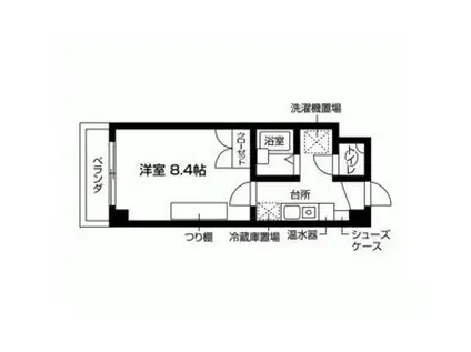 LIBERTYHILLSII(1K/5階)の間取り写真