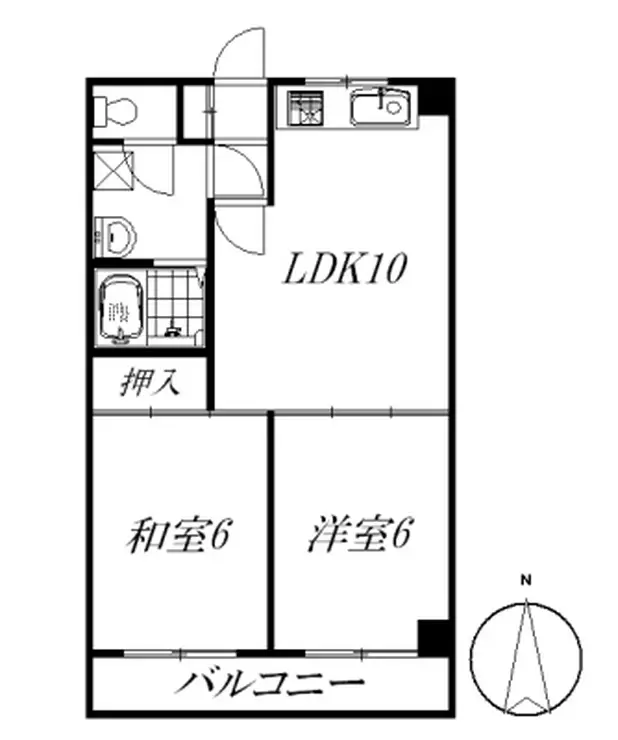 藤永コーポ 2階階 間取り