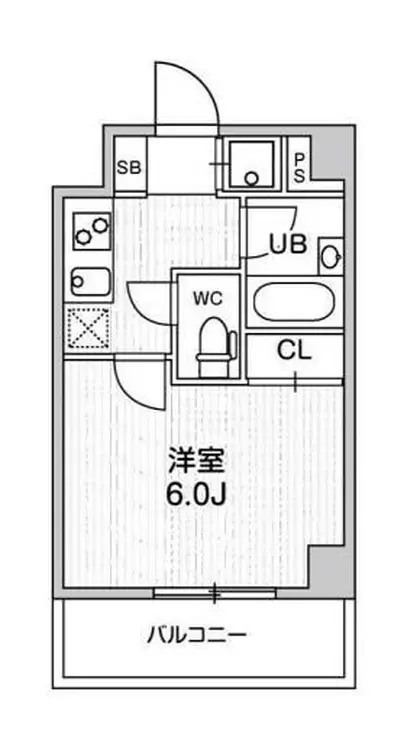 コンシェリア新橋 11階階 間取り