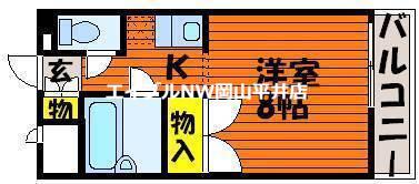 プレミスND(1K/3階)の間取り写真