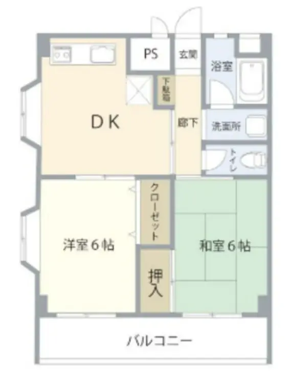 東海マンション 4階階 間取り