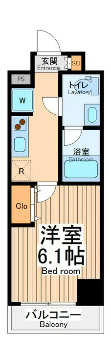 スカイコート川崎京町 3階階 間取り