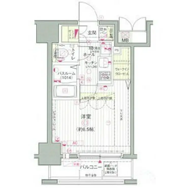 エステムプラザ品川駅前5thAVENUE 3階階 間取り