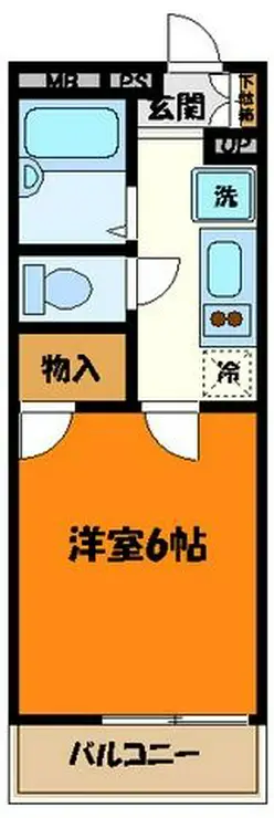 レオパレスケーファイブ 2階階 間取り