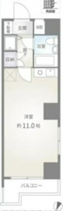 ノバ浅草 6階階 間取り