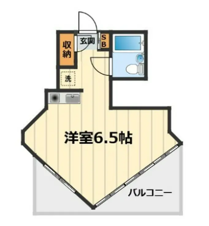 プレール横浜山手 1階階 間取り