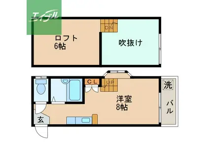 オーシャンOF清水(ワンルーム/2階)の間取り写真
