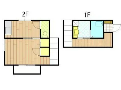 フローレンス3番館(1K/1階)の間取り写真