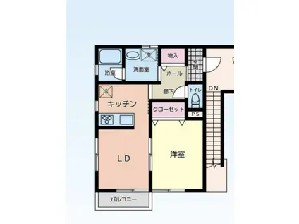 NEUHAUS ノイハウス(1LDK/2階)の間取り写真