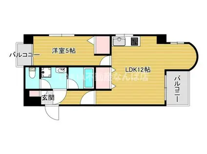 フェルザ今宮戎(1LDK/5階)の間取り写真