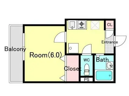 メゾン・ド・ラブリコ(1K/2階)の間取り写真